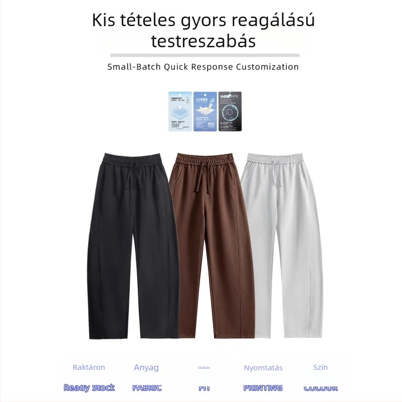 Őszi 2025: Széles lábú nadrág, szabás – kés pengéje formájú, 54% pamut, 36% poliészter, 10% elasztán, uniszex, magas derék, laza fazon