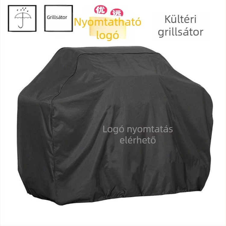 Kültéri BBQ grillsütő védőhuzat, porálló és vízálló, 210T modell