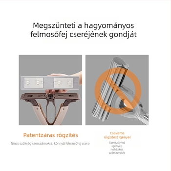 Meijie gumipamuts mop rozsdamentes acélrúddal, nedvesség-abszorber fejű szivacs, kézzel mosható, félbehajtással összenyomható, teleszkópos fogantyú 94–123 cm, fej 28 cm, 5 éves élettartam, 80–90% kiszáradás
