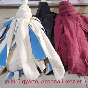 Padló mop fa nyéllel és kör alakú fejű textil fejjel, nedvszívó, kézzel mosható