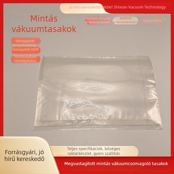 Élelmiszer-csomagolásra szánt mintás vákuumtasakok, vákuumzáras tárolózacskók, kompatibilisek tömítőgépekkel