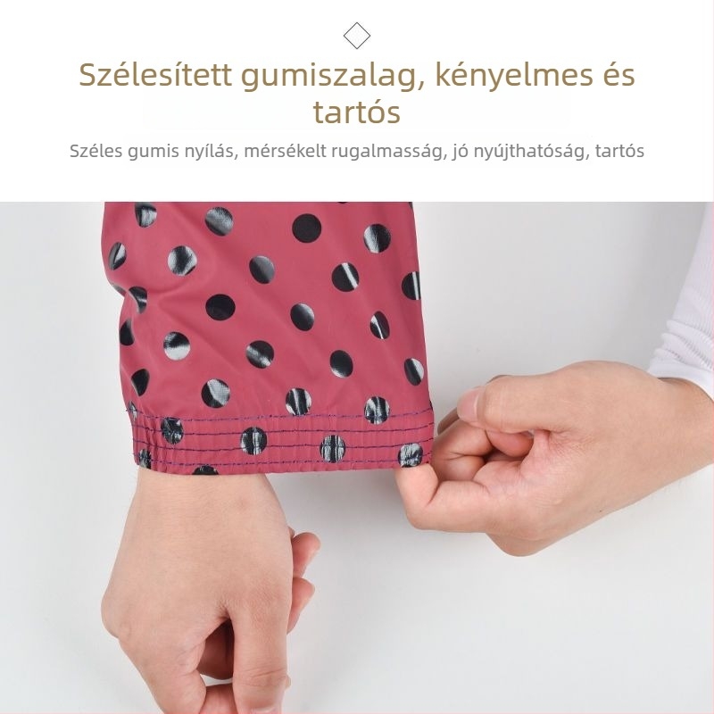 Felnőtteknek szánt bőr konyhai védőhüvely, hosszú, vízálló, olajálló, ellenáll a szennyeződésnek és kopásnak, uniszex