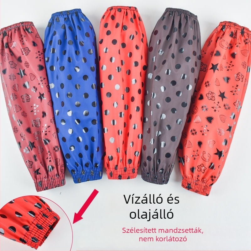 Felnőtteknek szánt bőr konyhai védőhüvely, hosszú, vízálló, olajálló, ellenáll a szennyeződésnek és kopásnak, uniszex
