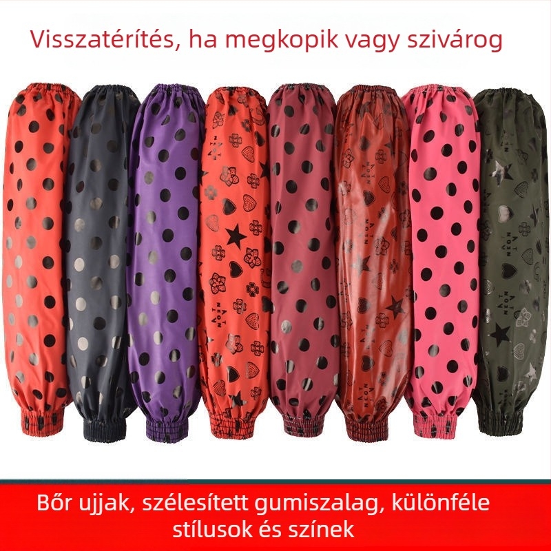 Felnőtteknek szánt bőr konyhai védőhüvely, hosszú, vízálló, olajálló, ellenáll a szennyeződésnek és kopásnak, uniszex