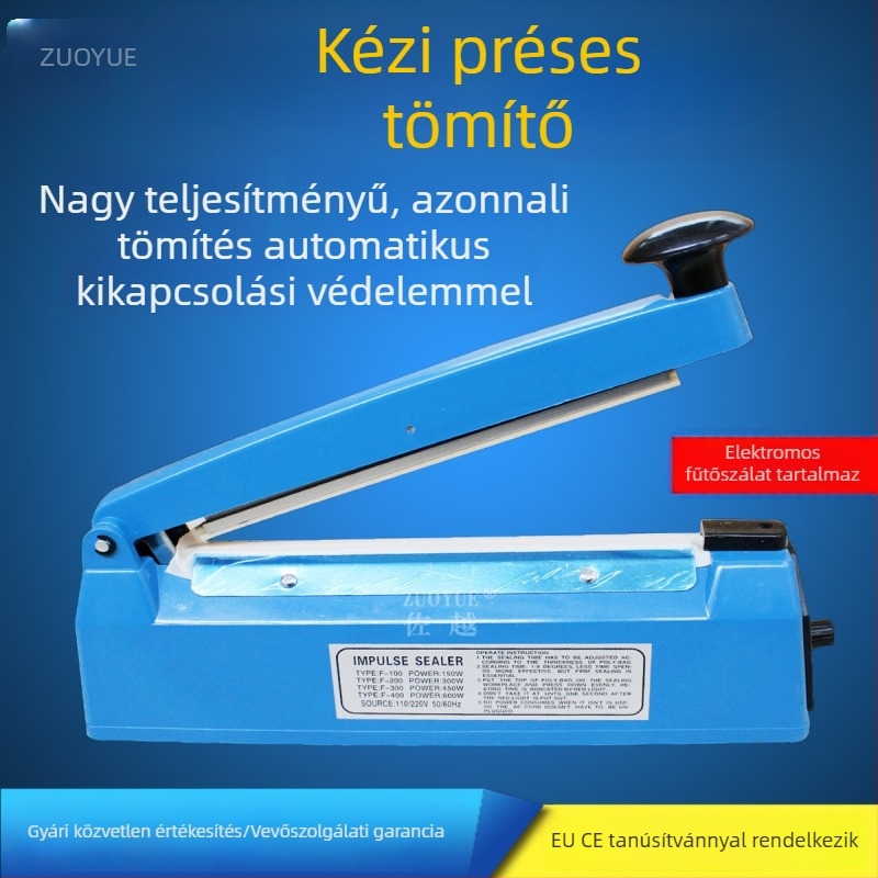 Kézi hőzáró gép műanyag zacskókhoz
