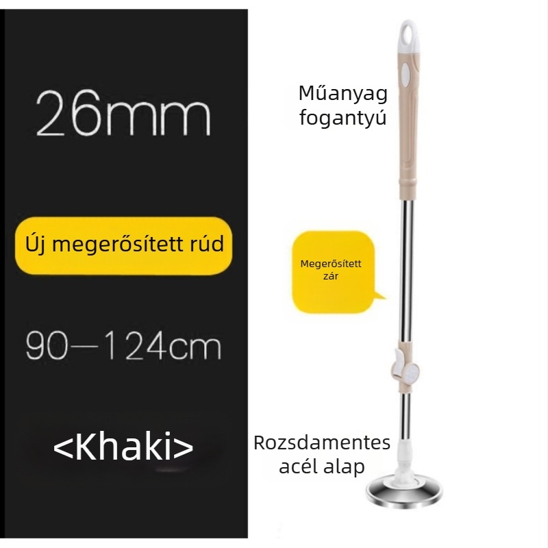 Személyre szabott rozsdamentes acél forgó mop otthonra, univerzális