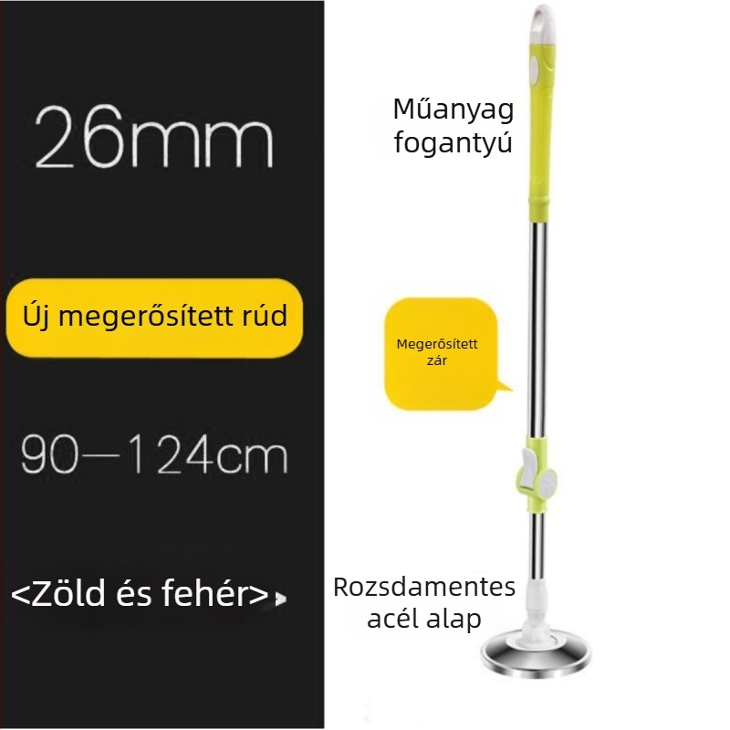 Személyre szabott rozsdamentes acél forgó mop otthonra, univerzális
