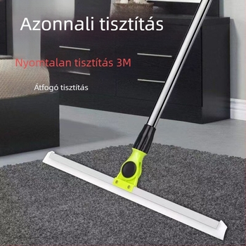 Mágikus fürdőszobai felmosó kinyitható nyéllel és szilikon padlókaparóval nedves és száraz tisztításra