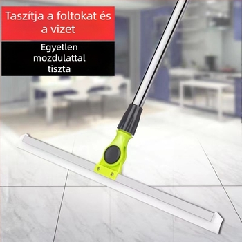Mágikus fürdőszobai felmosó kinyitható nyéllel és szilikon padlókaparóval nedves és száraz tisztításra