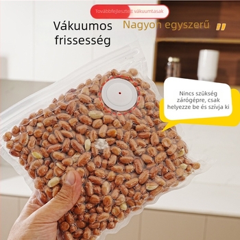 Fejlesztett élelmiszer-vákuum tasak texturált szeleppel a főtt ételek frissességének megőrzéséhez
