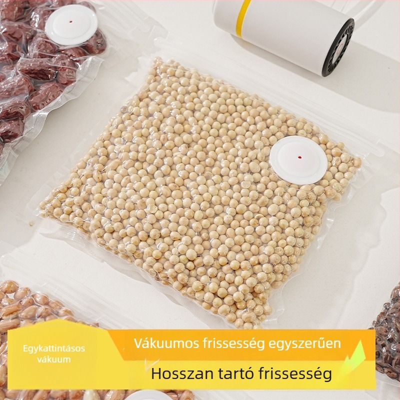 Fejlesztett élelmiszer-vákuum tasak texturált szeleppel a főtt ételek frissességének megőrzéséhez