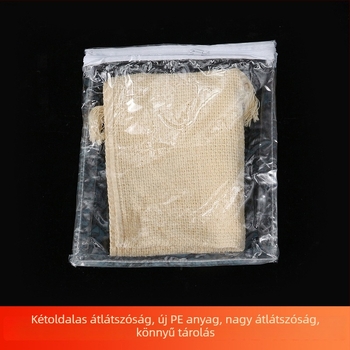 Három oldalú cipzáros átlátszó PVC csomagoló tasak függönyökhöz és ablakanyaghoz – porvédett és vízálló