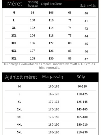 Férfiak számára széles lábú tréningnadrág, laza szabású, mindennapi sportos nadrág, hosszú fazon