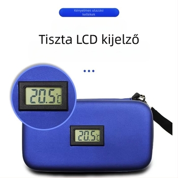 Inzulin tároló táska, hűtődoboz, injekció tolltartó, szigetelt hűtő- és hőmérséklet-kijelzővel ellátott doboz