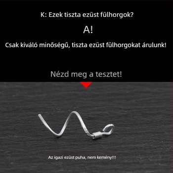 S925 ezüst fülhurok – DIY ékszerkészítéshez való anyagok, alkatrészek fülhurokokhoz, méret 0.68