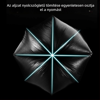Egyszer használatos vastagított műanyag szemeteszsákok, fekete, 1 tekercs, háztartási és kereskedelmi használatra