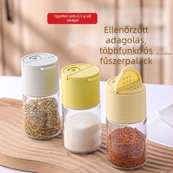 Üveg sómérő készlet a konyhához – lezárt fűszertartók és tárolóedények