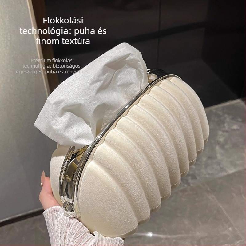 Nappaliba szánt zsebkendő-doboz, luxus műanyag, elegáns, multifunkcionális asztali tároló