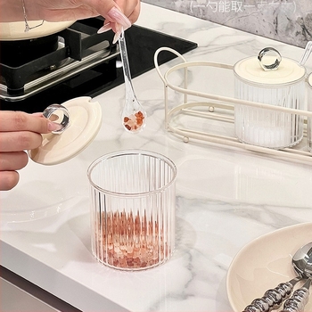 Könnyű luxus fűszertartók készlet – műanyag konyhai tárolóedények sóhoz és fűszerekhez