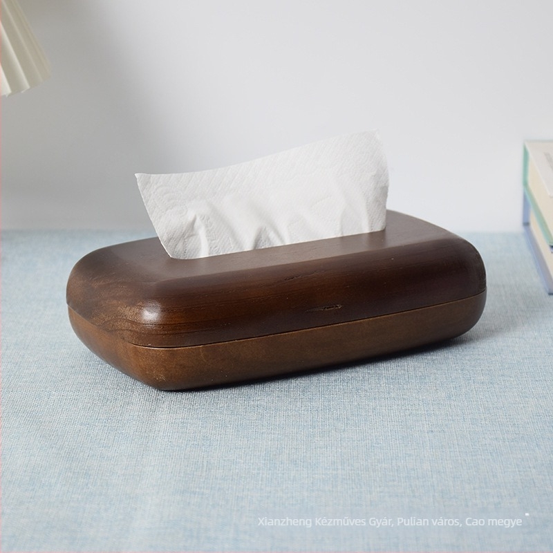Déli-amerikai diófából készült zsebkendő-doboz a kávéasztalhoz, modern minimalist stílusú tároló, új kínai stílus