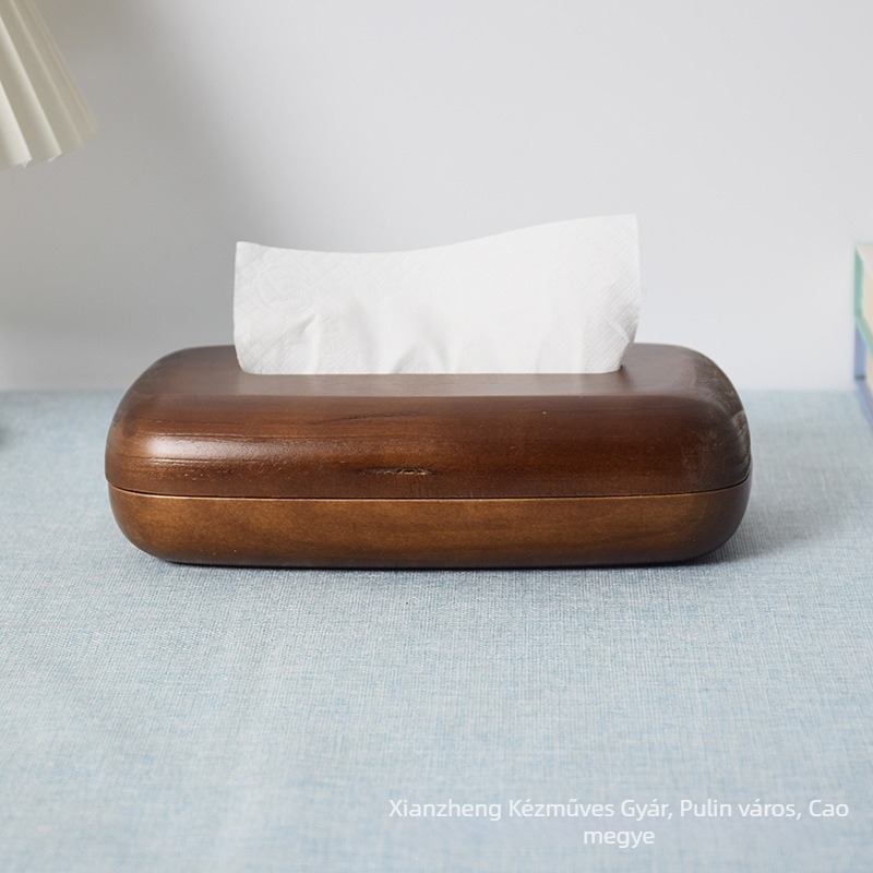 Déli-amerikai diófából készült zsebkendő-doboz a kávéasztalhoz, modern minimalist stílusú tároló, új kínai stílus