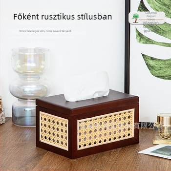 Bőr szalvétadoboz nappaliba – modern minimalist dizájn az asztalra