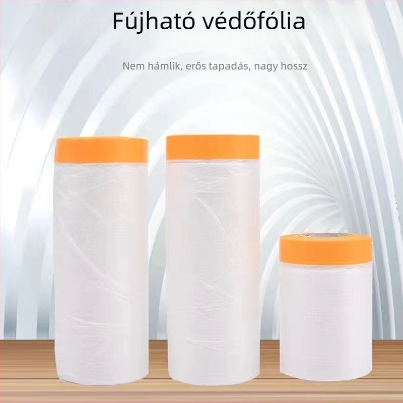 Átlátszó porvédő fólia bútorokhoz és háztartási készülékekhez, tekercs, műanyag fólia, méret 400 cm x 20 m, egyszínű
