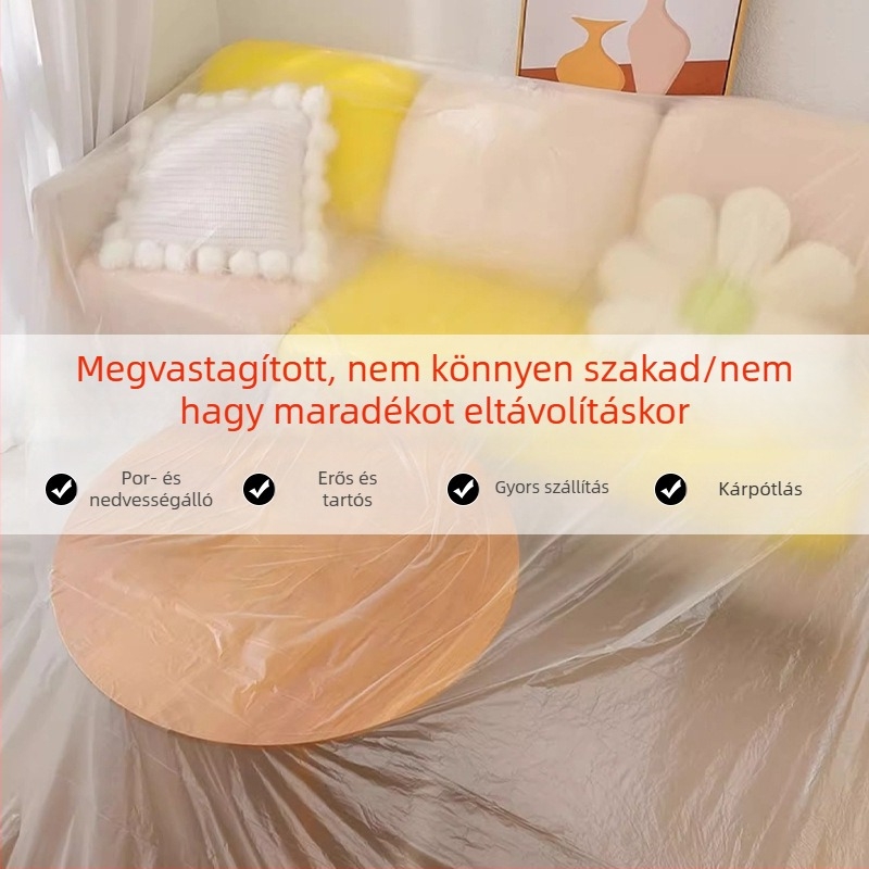 Porvédő fólia bútorokhoz: szekrény, ágy és kanapé