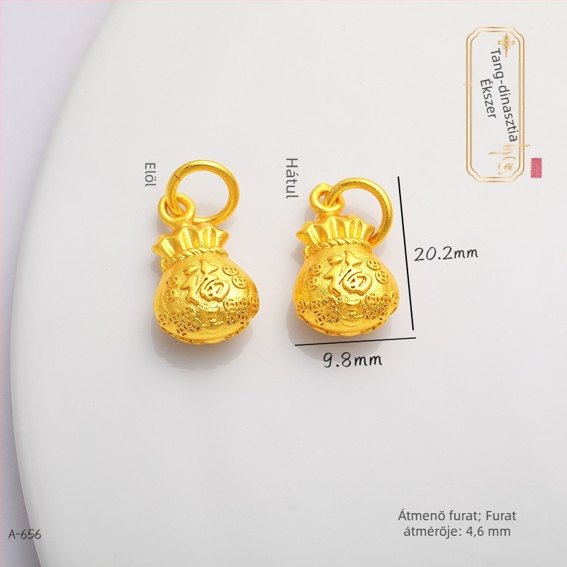 Hosszú élettartamú aranyozott réz DIY ékszerek – kis koi medálos gyöngyös karkötő