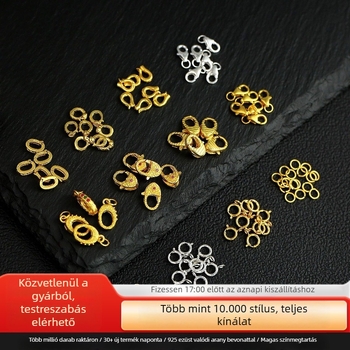 925 Sterling ezüst Lobster kapocs DIY ékszerkészítéshez – kis méret, színálló bevonat