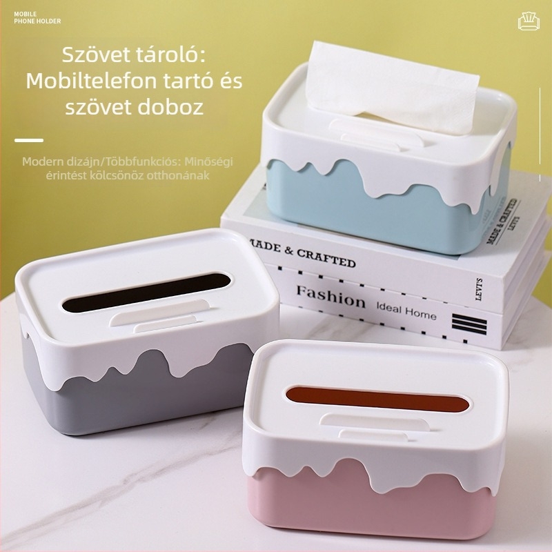 Asztali zsebkendő doboz – modern, letisztult tároló a nappaliba
