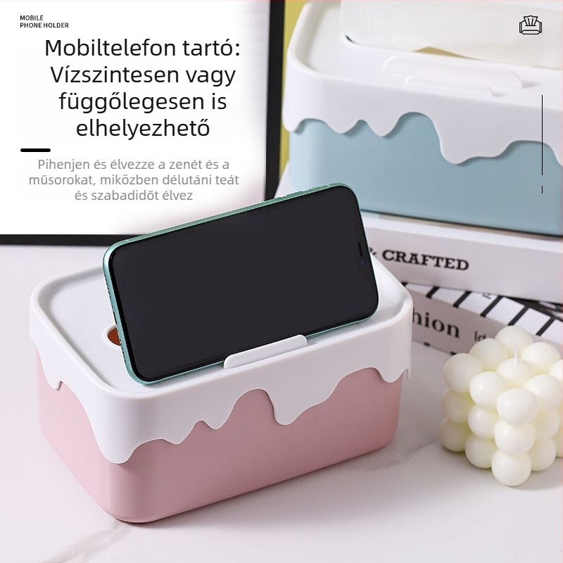 Asztali zsebkendő doboz – modern, letisztult tároló a nappaliba