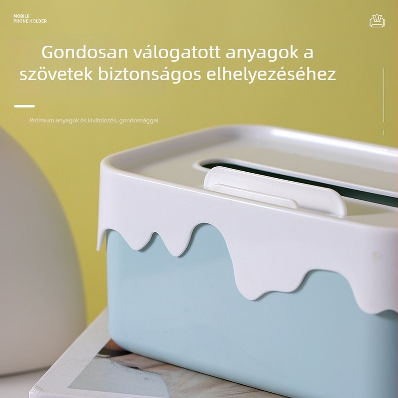 Asztali zsebkendő doboz – modern, letisztult tároló a nappaliba