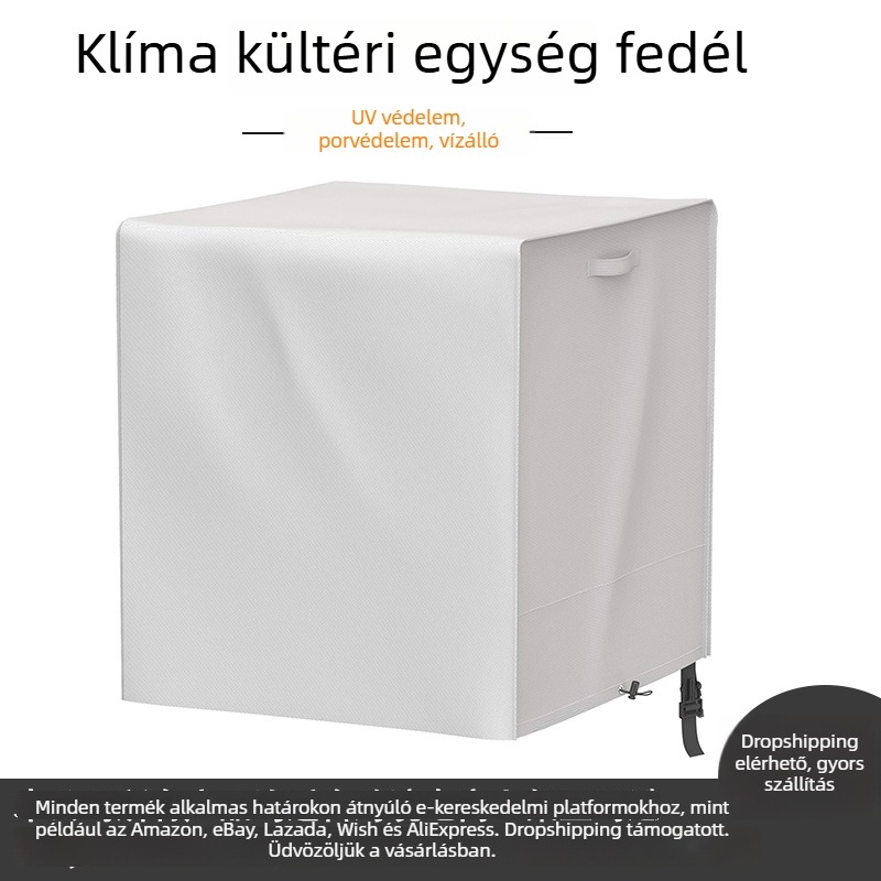 Légkondicionáló kültéri egységének porvédő huzat – vízálló és porálló, beltéri és kültéri használatra (poliészter)