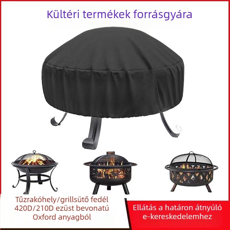 Kültéri kör alakú grillfedél – vízálló, UV-álló, porálló, vast Oxford szövet