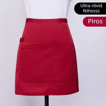 Servírozó félkötény cateringhez – rövid, ujjatlan, nyugati konyha, kávézó, nyomtatás