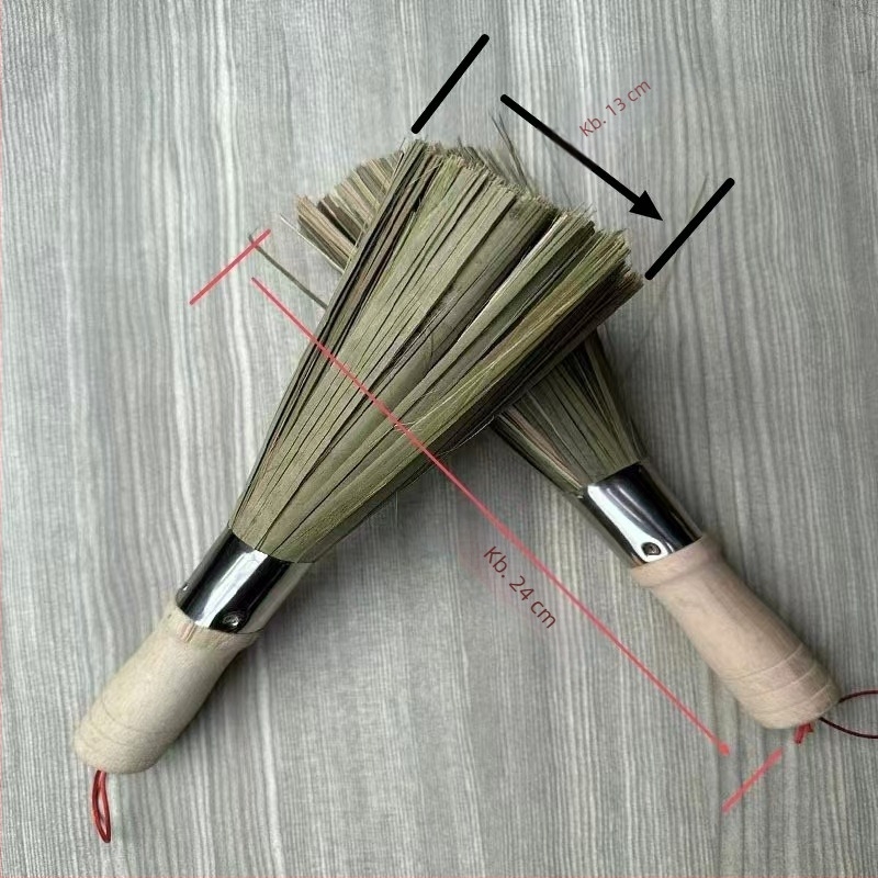 Természetes bambusz edényecset, 25 cm hosszú, környezetbarát konyhai ecset