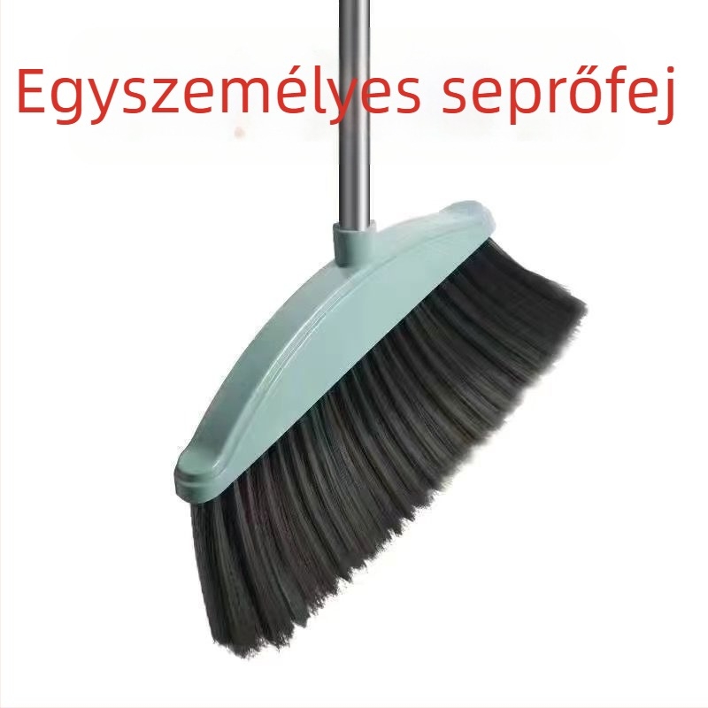 Nagy méretű háztartási seprű és portörlő készlet puha sörtékkel, vastagabb fejű seprű, szőrtelenítő készlet