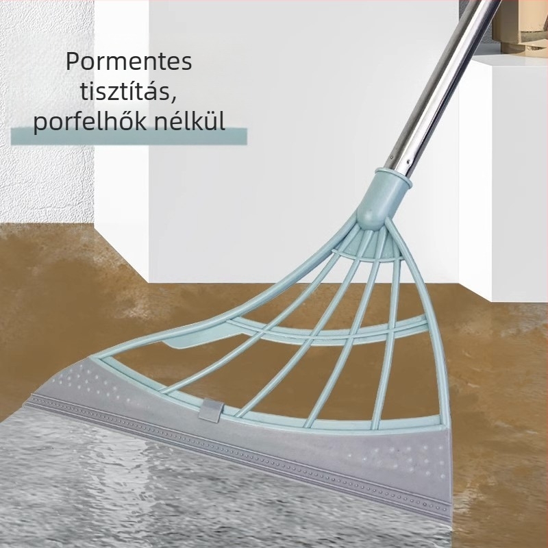 Otthoni szilikonból készült varázsseprű belső használatra, teleszkópos nyéllel — nem ragad a hajra