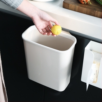 Konyhai szemetes a szelektív gyűjtéshez, falra szerelhető a szekrényajtóhoz, műanyag, 5 L