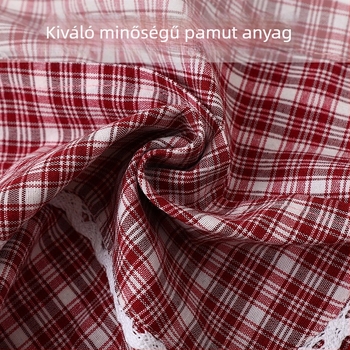 Női fél kötény, lélegző konyhai kötény pamutból, foltálló és szennyeződés elleni védelemmel