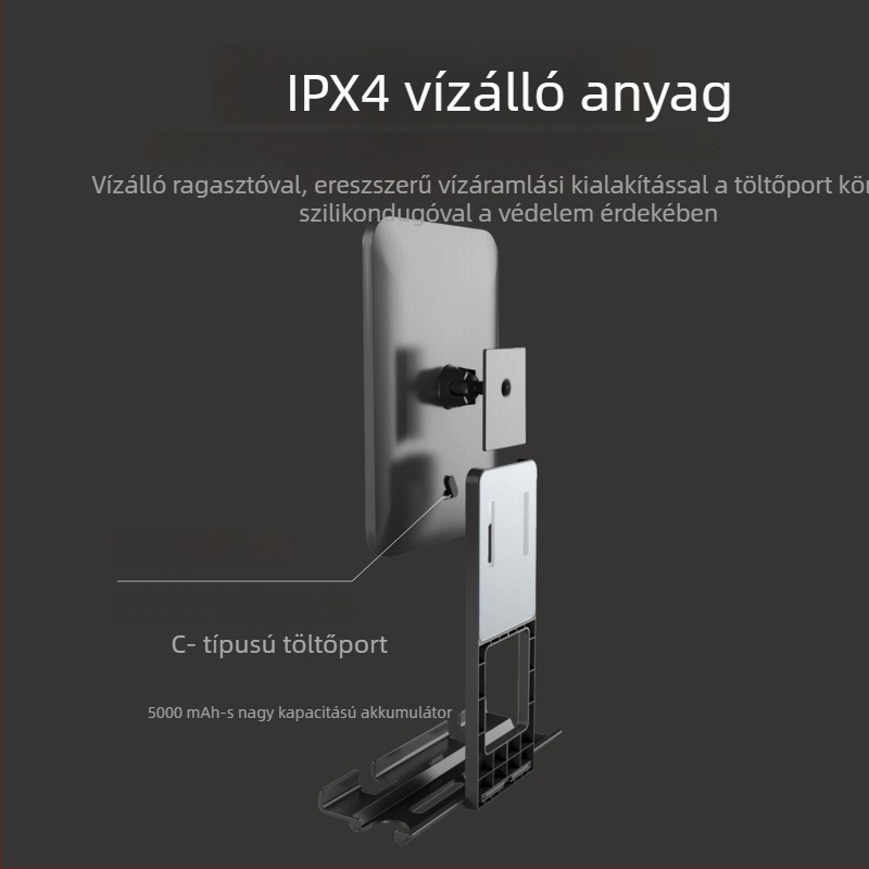 Párásodás elleni borotválkozó tükör LED világítással, fürdőszobába, falra szerelhető sminktükör, HD defog
