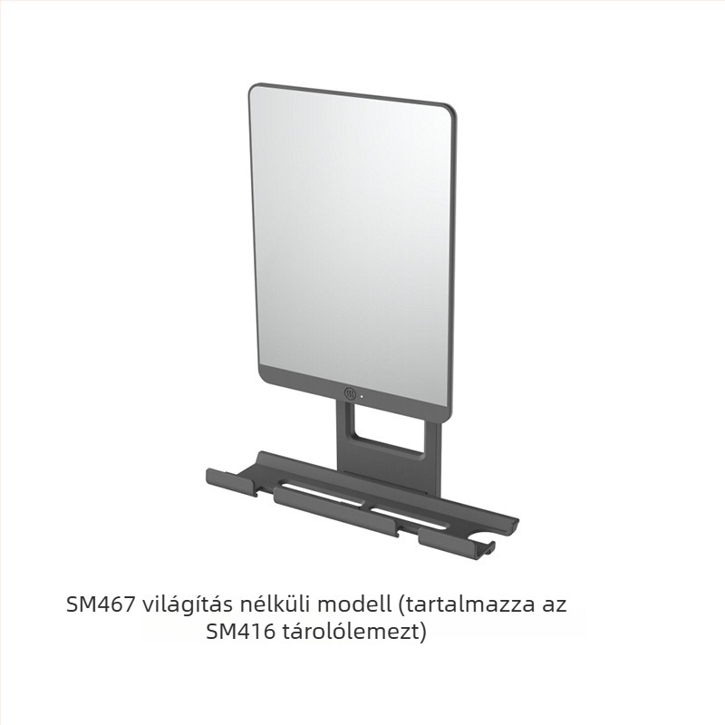 Párásodás elleni borotválkozó tükör LED világítással, fürdőszobába, falra szerelhető sminktükör, HD defog
