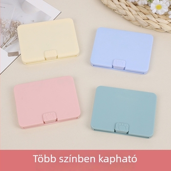 Kreatív hordozható fésű és tükör készlet, összecsukható sminktükör, mini kör alakú tükör