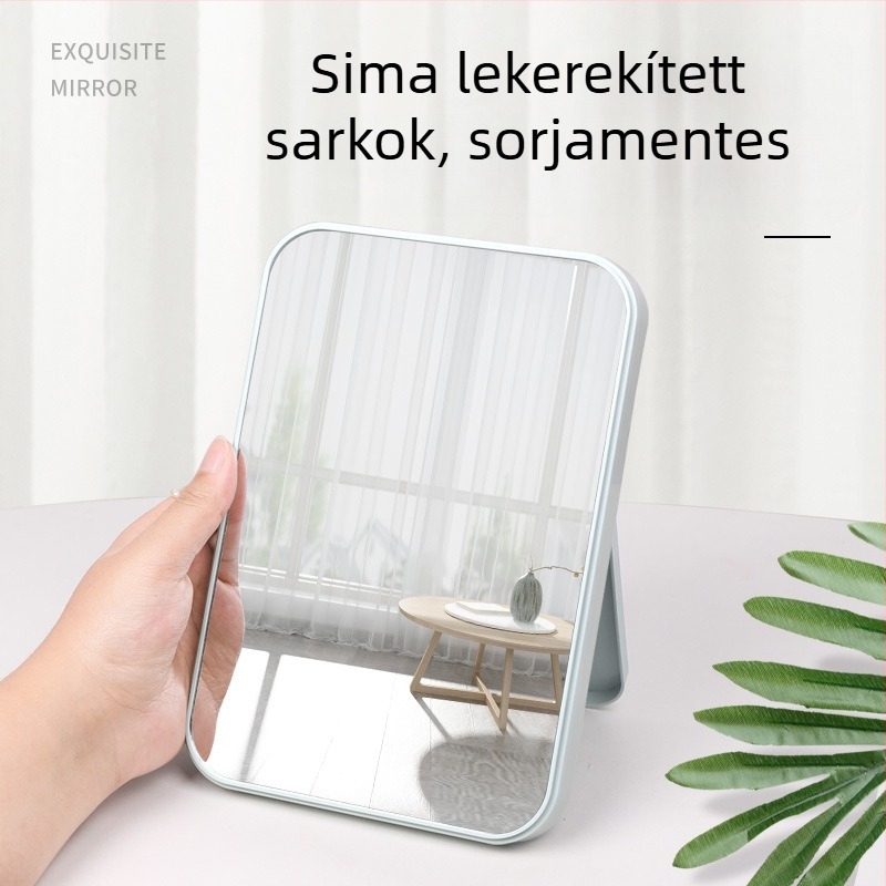 HD hajtogatható sminktükör asztali használatra, hordozható, egyetemisták szobáiba