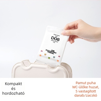 Pocket Travel Egyszer használatos vízálló vécéülőke – pamut, hordozható, szállodai és szülés utáni használatra
