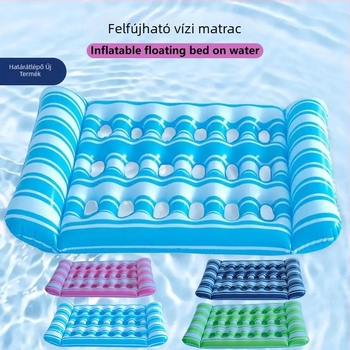 Felnőtteknek szóló PVC hordozható felfújható vízágy 18 rekesszel – medence és kültéri használatra