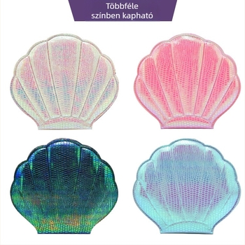 HD felbontású összecsukható sminktükör, kagyló alakú, hordozható