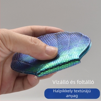 HD felbontású összecsukható sminktükör, kagyló alakú, hordozható