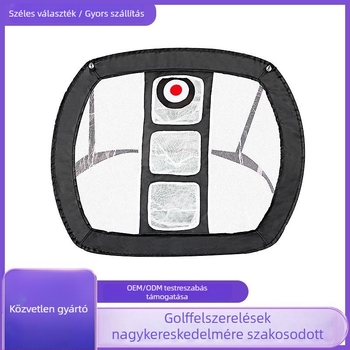 Golf edzés háló, összecsukható beltérre és kültérre, háromréteg elfogó háló